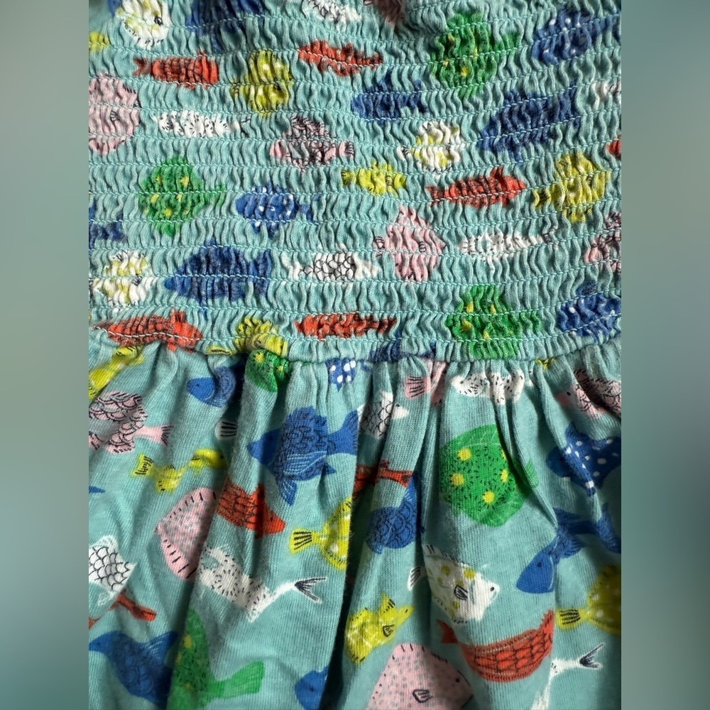 Mini Boden 2-3yr Colorful Fish Print Kids Dress - Picture 5 of 8